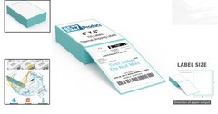 4″ x 6″ Direct Thermal Shipping Labels – 100 Count Fanfold with Strong Adhesive