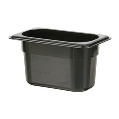 Cambro 94CW110 1/9 Size x 4 in Black Food Pan