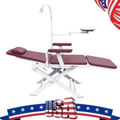 Dental Portable Folding Chair Foldable Mobile Chair with Tray & LED Light