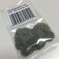 50 COUNT Stainless Steel T304 Wire Mesh Screen Filter Disks 5/8″ MADE IN USA!