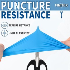 FINITEX Blue Disposable Nitrile Exam Gloves – 200 PCS/BOX 3.5mil Rubber