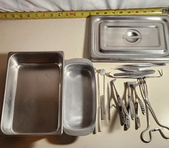 ALPEN 12.0 Dental Instrument Set for Dentistry w/ Stainless Tray & Lid