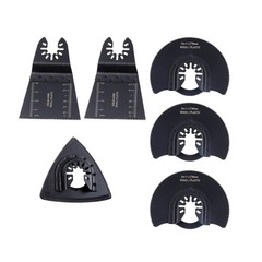 124 × pieces TITANIUM OSCILLATING BLADE SET MULTI-TOOL BLADES WITH SANDPAPER