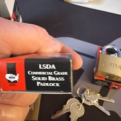 Lot of 2 LSDA Commercial Grade Sold Brass Paired Padlocks KA801 BP400 Brand NEW