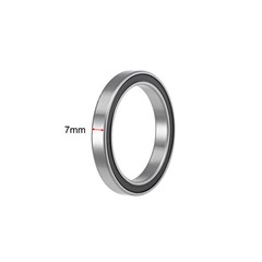 4Pcs 6808-2RS Ball Bearings Z2 40mm ID 52mm OD 7mm T Double Sealed Deep Groove