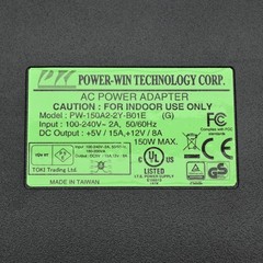 Power Win Technology PW-150A2-2Y-B01E Power Supply Adapter, 150W, 5VDC, 12VDC