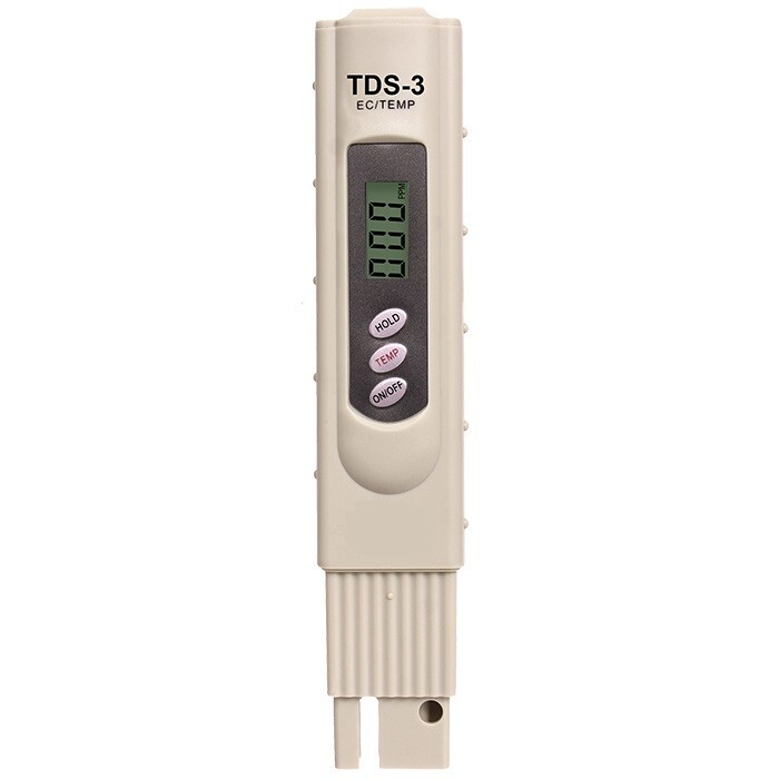 Handheld Water Quality Hardness Purity Digital LCD Meter 0-9990 PPM TDS TDS-3