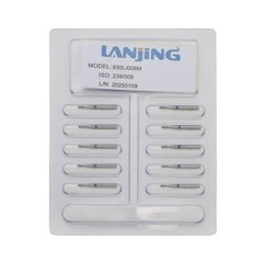 Multi-Use Dental Diamond Burs Long Pear FG Burs 830L/008M Medium Grit High Speed