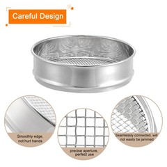 5 Mesh Lab Sieve 8″ Diameter Test Sieve 304 Stainless Steel Wires Cloth 4mm