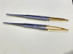 2X HU FRIEDY Castroviejo straight Needle Holder 7″ 18cm NH5024SiM NH5024RC