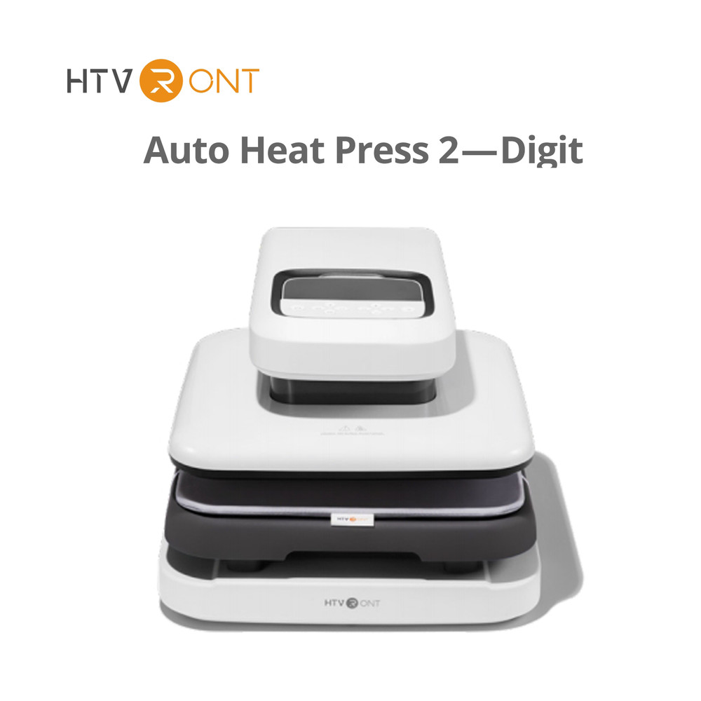 HTVRONT Auto Heat Press 2-Digit 15×15 in Plate T Shirt Printing Machine White