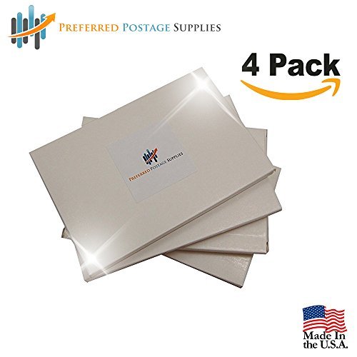 Universal Double Strip Postage Meter Tapes: Non-Perf 4 Packs of 50 Sheets (613)