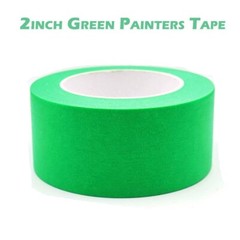 72 Rolls Green Painters Masking Tape, 2 Inch x 60 Yards 5.5 Mil, Walls Painting