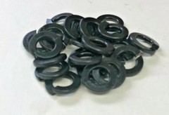 (100) 1/4” & 6mm Lock Washers Black Oxide .250 Med Split BLACK 1/4 14 M6 6mm