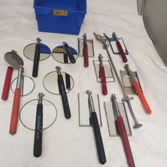 Lot of 13 Assorted Shapes and Sizes Blue Point Inspection Mirror Set LOT-7
