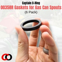 (6 Pack) Gas Can Spout Gasket Seals – Universal Rubber Replacements