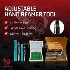 New Adjustable Hand Reamer 20 Pcs Set HV TO H16 Sizes (1/4 ” to 2.7/32″)