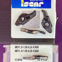 4pc ISCAR MEFL 8-1.50-0.20 Carbide Face Grooving Inserts, IC908🎯Machinist