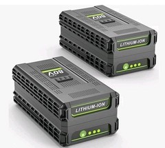 2 Packs 80V 3.5Ah Lithium Battery Replace for Greenworks 80V Battery GBA80400…