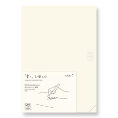 Midori MD Notebook A5 368 Pages Unruled Daily Journal Codex Binding Cream