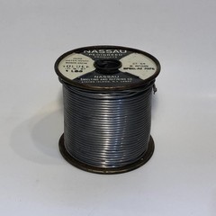 4lb 10oz Spool Nassau Western Electric Solder AT 7076 Pure Rosin Water White