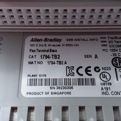 1794-TB2 | Allen Bradley | Flex I/O, Terminal Base, IP20, Used, Ser A