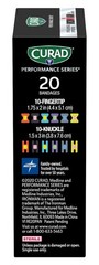 CURAD Performance Series IRONMAN Antibacterial Bandages, 20 Count (Pack of 1)