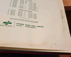NATIONAL BLANK BOOK COMPANY Hardcover Ledger Accounting #58-403 D-3