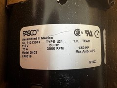 D402 FASCO Replacement Blower Motor 115V 3000 RPM 0.75A CWSE – NEW