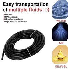 Air Line Tubing Kits 1/4” OD 50ft Nylon Hose 1/2” NPT Push to Connect Fittings
