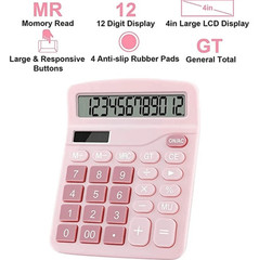 1 pc Solar Scientific Calculator Large Display Cute Office Desktop Calculator
