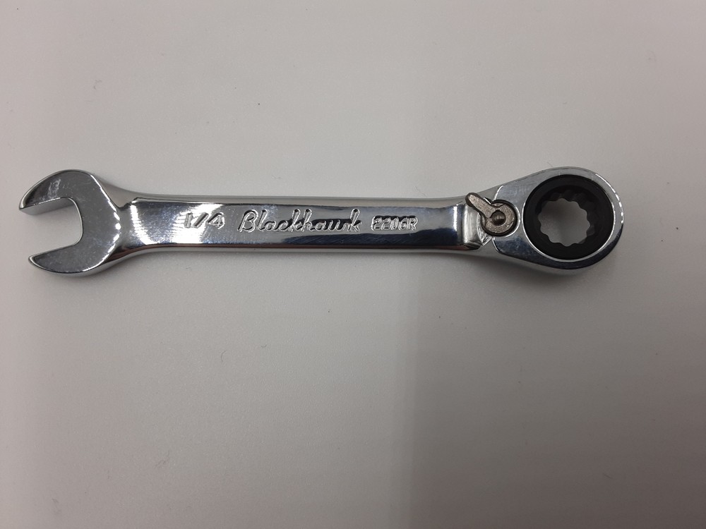 Blackhawk BW-2206R Combination Stubby Reversible Ratcheting Wrench 1/4″ 12 point
