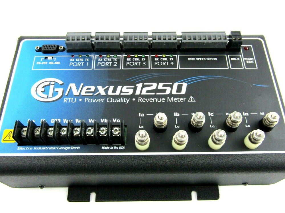Electro Industries / Gauge Tech NEXUS 1250-512K-120-D2-60HZ-X Revenue Meter, 10A