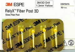 Dental Rely X Endodontic Glass Root Canal Fiber Post/Post Drill/3D Fiber Posts
