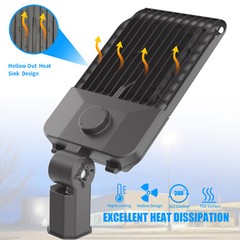 2-PACK LED Parking Lot Lights Module Street Pole fixture Shoebox Area Light 300W