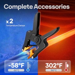 Digital HVAC Manifold Gauge Set Refrigeration AC Gauges for R1234yf R134a R410a