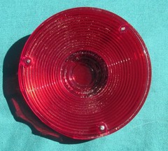 Signal-Stat CYCLOSTAT II RED Tail Light Lamp Lens 4-1/8″ SAE-STI-64-Wht-way cap