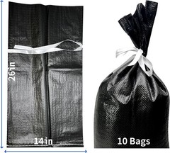 Empty Sandbags for Hurricane Flooding – UV Protected, Military Grade, 14″ x 26″