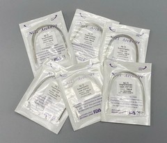 Dental Orthodontic Arch Wire Super Elastic Niti Round Rectangular Natural Form