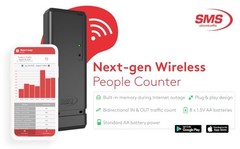 Pearl People Counter: Fully Wireless 2.4ghz Wi-Fi Visitor Counter/Patron Counter