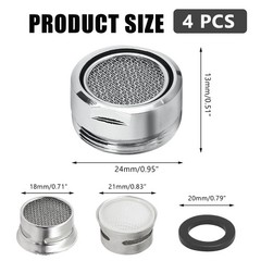 Litoexpe 15/16 Inch Faucet Aerator 4 PCS, Kitchen Sink Replacement…