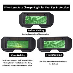For Welding Welder Glasses Helmet Auto Darkening Solar Mask Goggles Eyes Protect