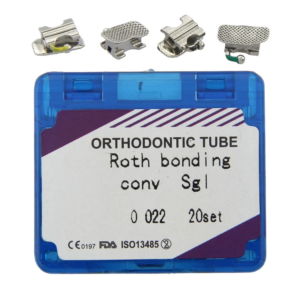 20 Sets Dental Orthodontic Convertible Buccal Tubes Roth MBT 022 1st Molar Tube
