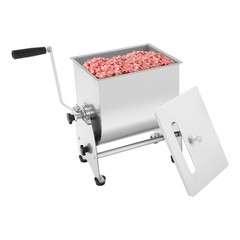 Manual Meat Mixer 22 lbs 201 Stainless Steel Tilting Sausage Mixer With Crank