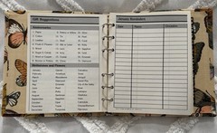 Vintage 1978 Stylecraft Loose Leaf Address Book Butterfly Design Unused Retro