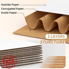 EXYGLO 20 Pack White Assorted Size Shipping Boxes