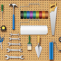 Blulu 2 Pack Peg Board Paper Towel Holder Stainless Steel Craft Hooks Pegboard A