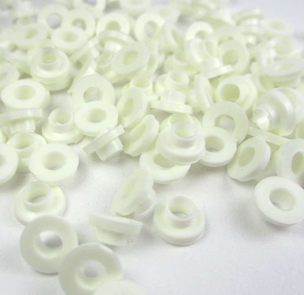 100pcs TO-3, T0-220 Transistor Nylon Shoulder Washer, Heat Sink Insulator M3 3mm