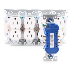 Cooper 270W White Residential 15A Duplex Outlet Receptacles 5-15R 125V 10pcs