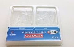Plastic Transparent Wedges for Dental Restorations – 80 pcs 2 sizes kit